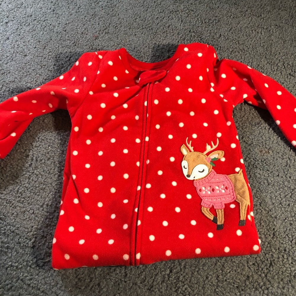 Carters Red Fleece Pajamas